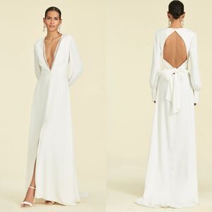 NWOT Sachin & Babi Britt sequin-embellished long-sleeved gown Size 8 $1295